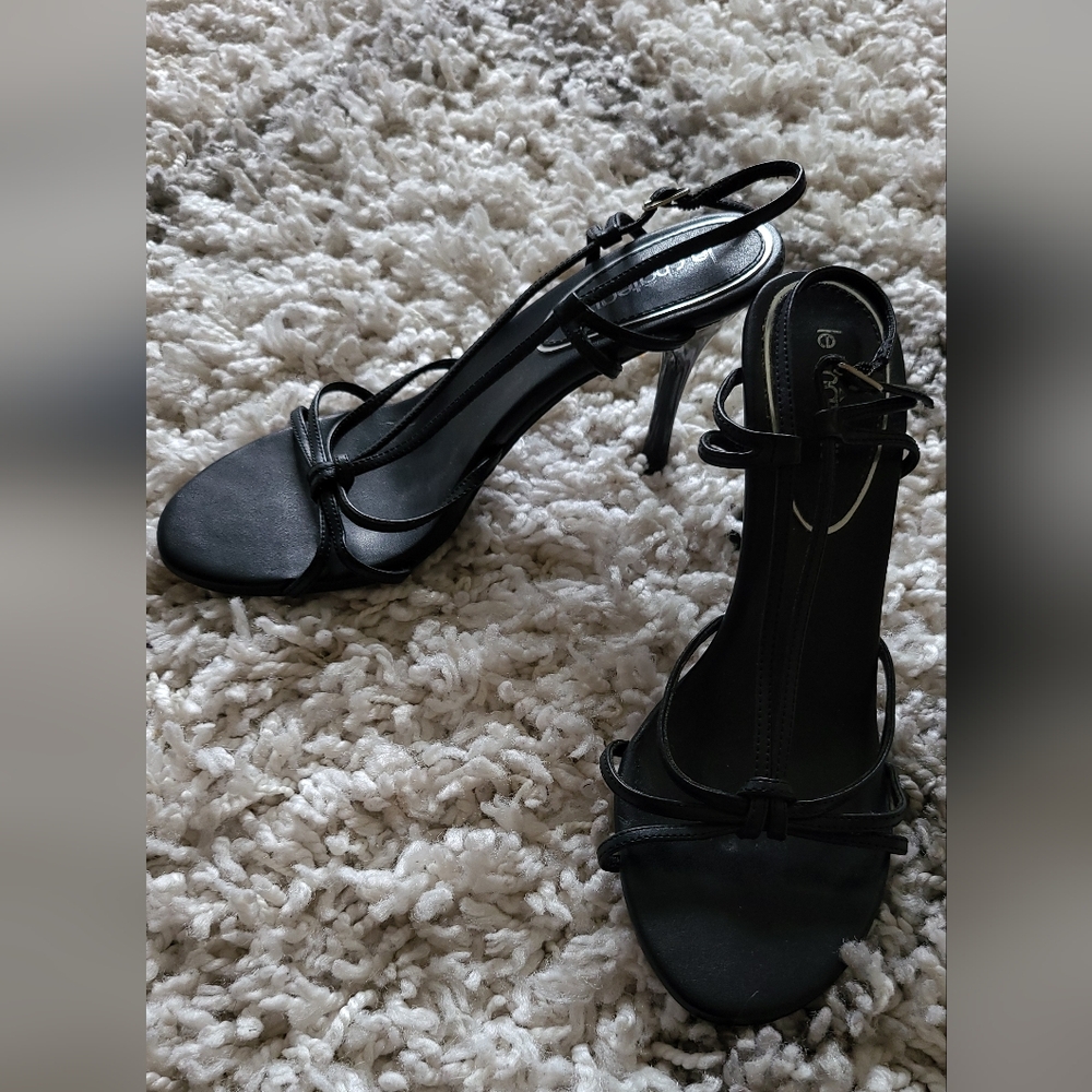 Le Chateau Black Strappy Heels